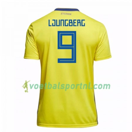 Zweden Ljungberg 9 Thuis Shirt WK voetbal 2018